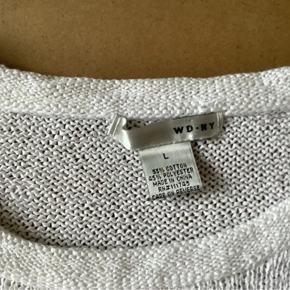 WD.NY Open Knit Short Sleeve Sweater​ - Picture 4 of 4
